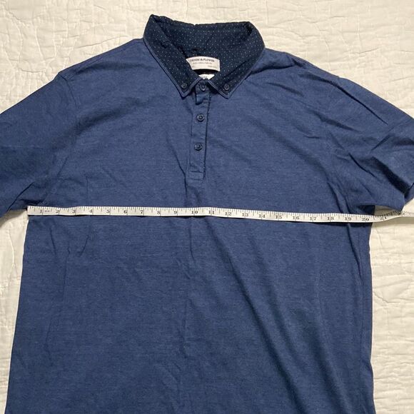 Denim and Flower Navy Polo Shirt size Large - Picture 5 of 6